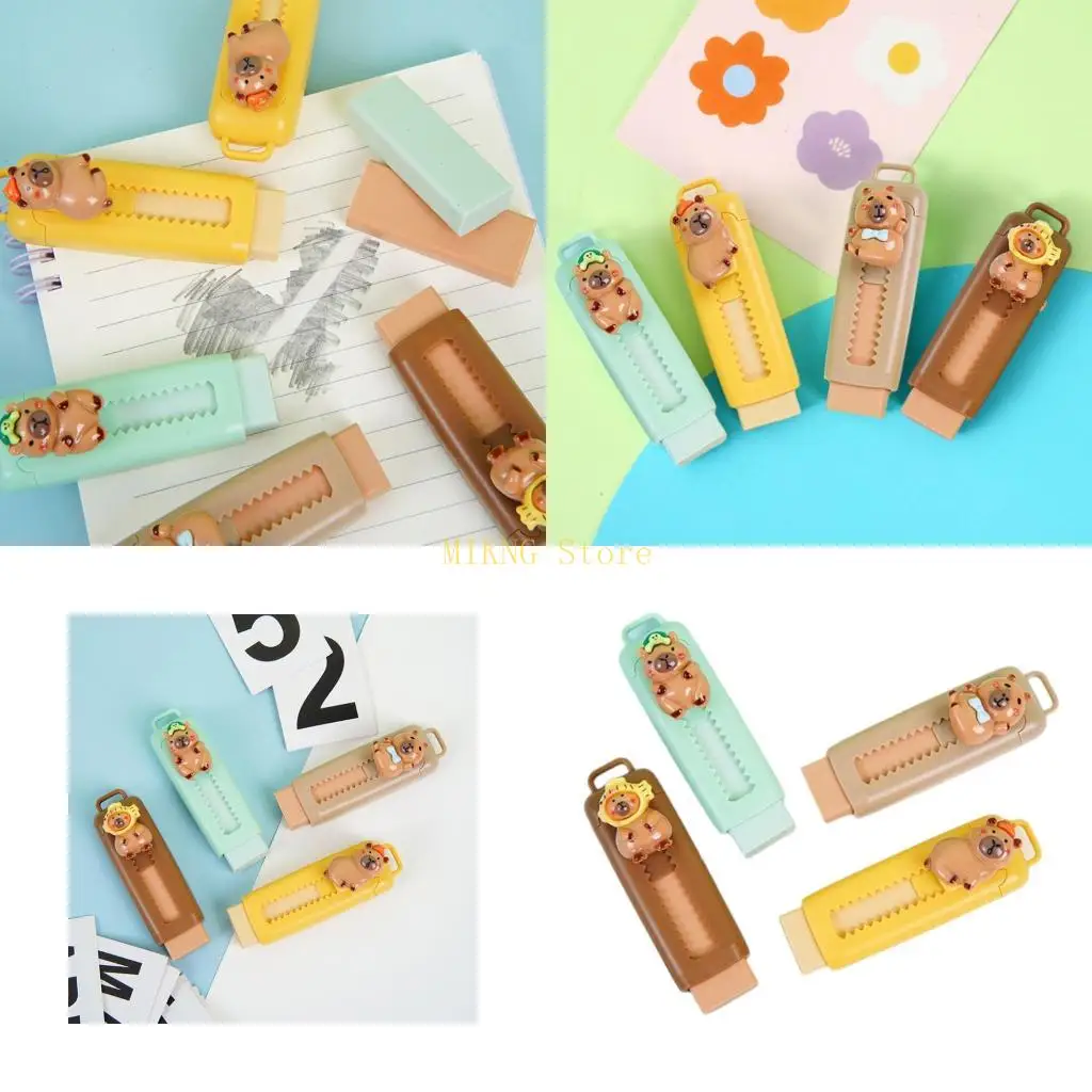 Sliding Retractable Pencil Erasers For Students Kid Writing Drawing Sketching best sale