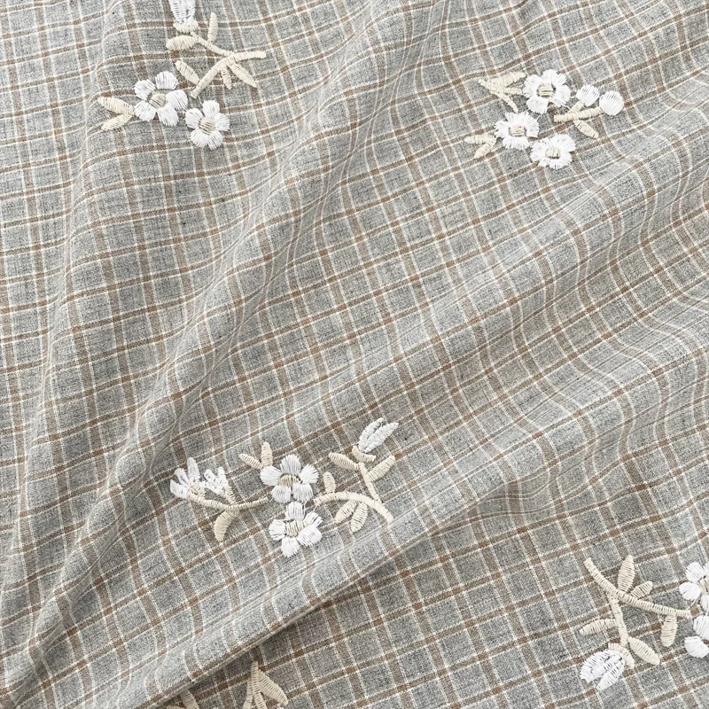 قماش قطني مطرز بنقشة مربعات من - مراجعة Embroidery Quilt Cover وسعره