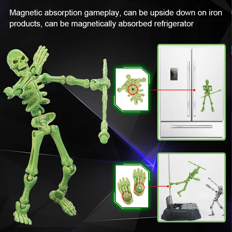 Medieval Skeleton Doll Robot Action Figure With Movable Joints, Creative Poseable Mannequin Desktop Decor For Stress Relief Toy