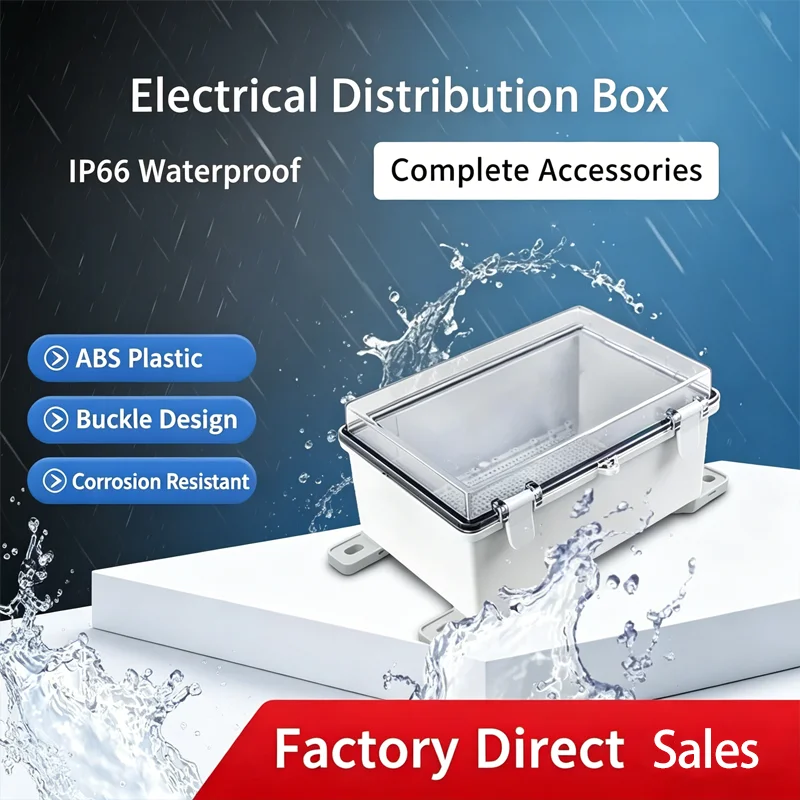 IP67 Waterproof Box Outdoor Plastic Electronic Junction Box Universal Electrical Enclosure