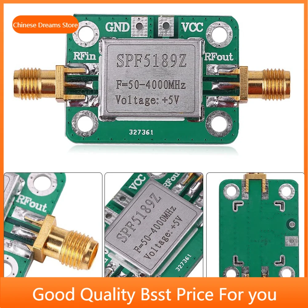 2026 NEW-RF Amplifier, Low Noise LNA 50 to 4000MHz SPF5189Z RF Amplifier for Amplifying FM HF VHF UHF Radio Signal