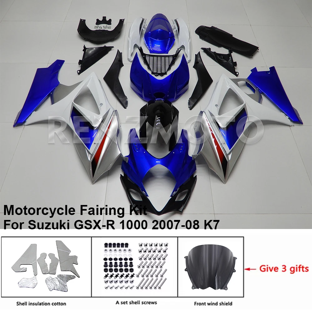 S1007-122a Motorcycle Fairing Set Body Kit Plastic 1000 For Suzuki GSXR 1000 2007-2008 K7 K8 Accessories ABS Injection Bodywork