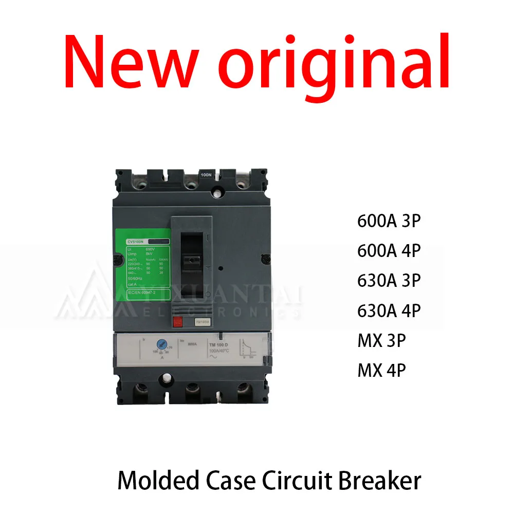 1Pcs/Lot  New original 600A 3P 600A 4P 630A 3P 630A 4P MX 3P MX 4P Molded Case Circuit Breaker