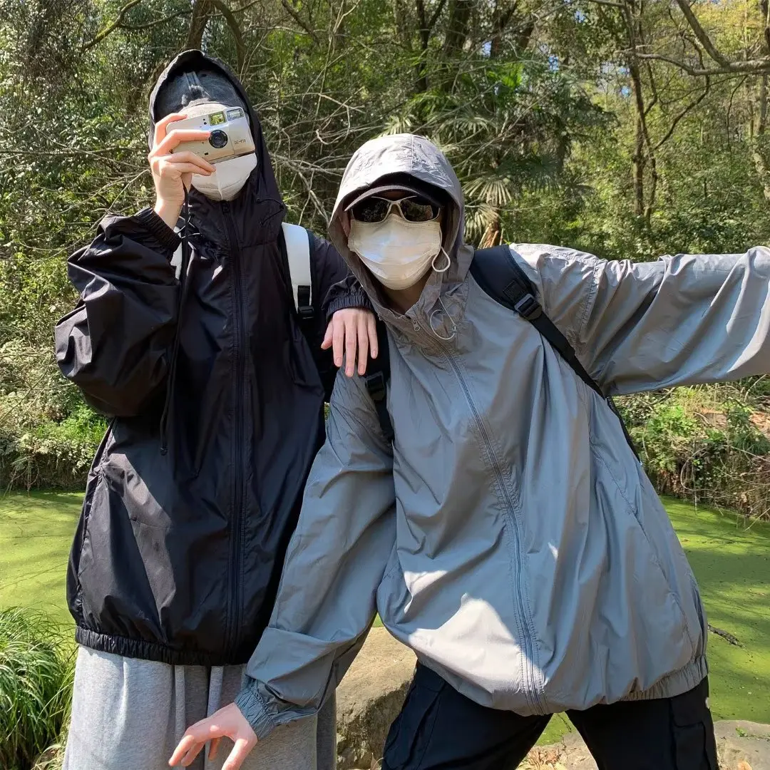 

Men's Summer Lightweight Outdoor Casual Sun Protection Jaet Breathable Ultra-Thin UV Protection Coat Trendy Couple Wear