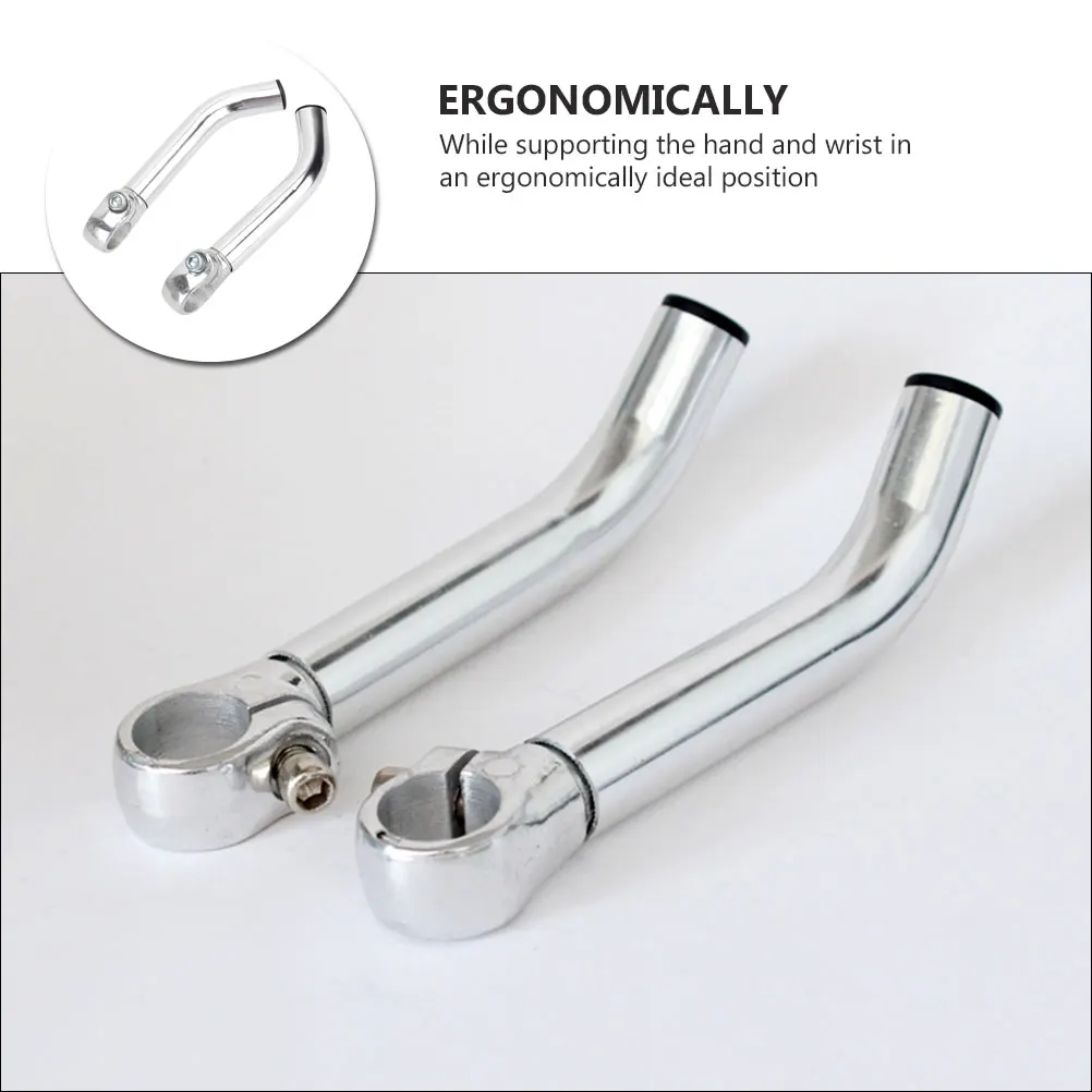 

Ergonomic Sheep Horn Shofar Vice Handlebar Aluminum Alloy Adjustable Bike Deputy Grips Shockproof Wrist Support Nerve