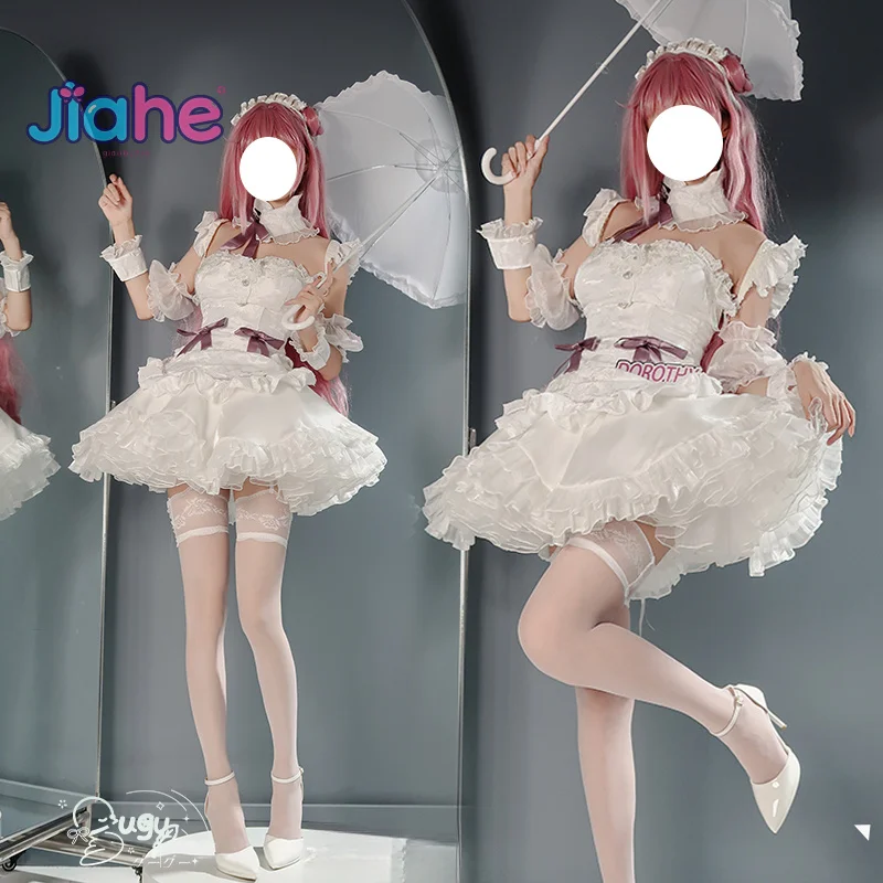 Doro NIKKE: disfraz de Cosplay de la diosa de la victoria Dorothy, Carnaval de Halloween, dulce vestido de Lolita, accesorios de peluca, uniforme de red de sirvienta para mujer