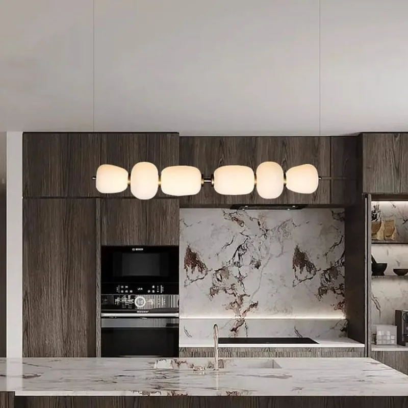 

2026 for French Cream Style chandelier bar Restaurant Pendant Light Simple Living Room Tea Room wabi sabi Designer Strip