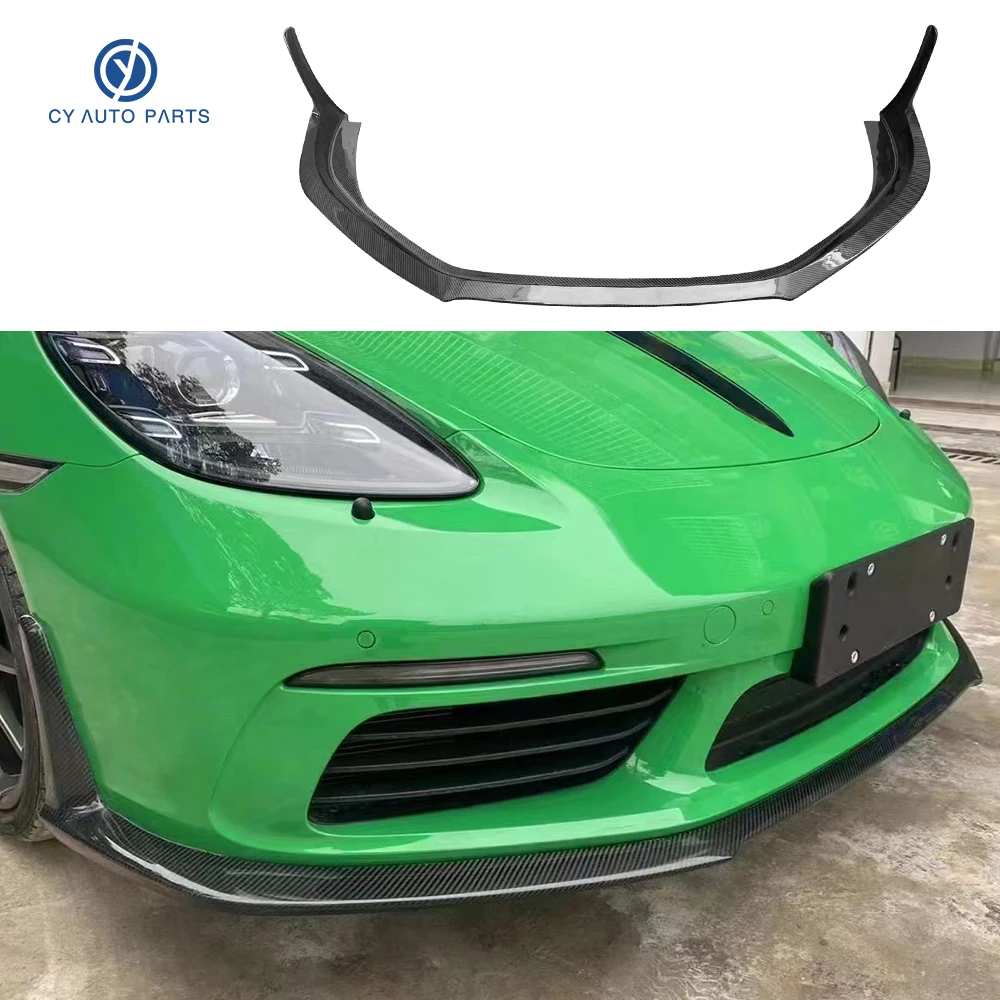 

High Quality Carbon Fiber Front Bumper Lip Diffuser For Porsche 718