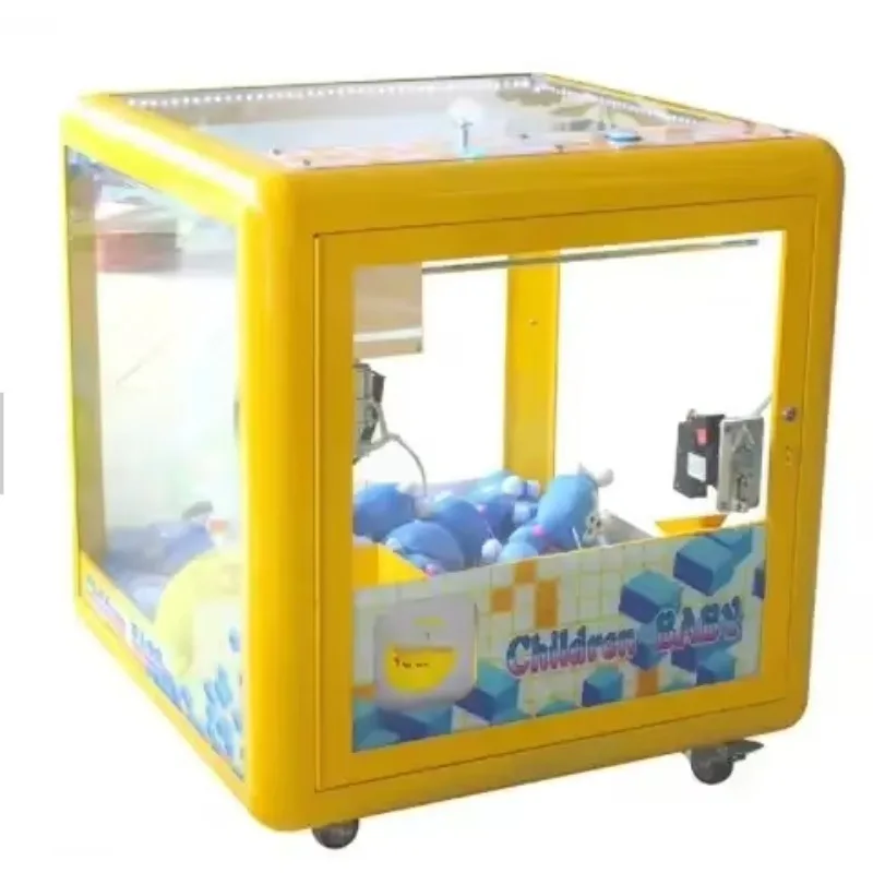 Mini rubik Cube Coin Operated Crane Machine Mini Toy Crane Game