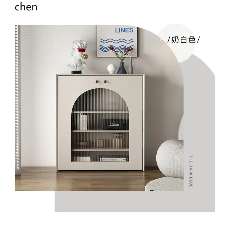 I-20 Lig Luxury Closet Fireplace Cabinet Retro Decoration Homestay Photography Shelf Display Display Cabinet