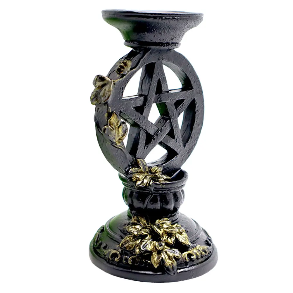 Pentagram Ornament Creative Photo Prop Crystal Ball Base Decor Vintage Ritual Retro Decorate