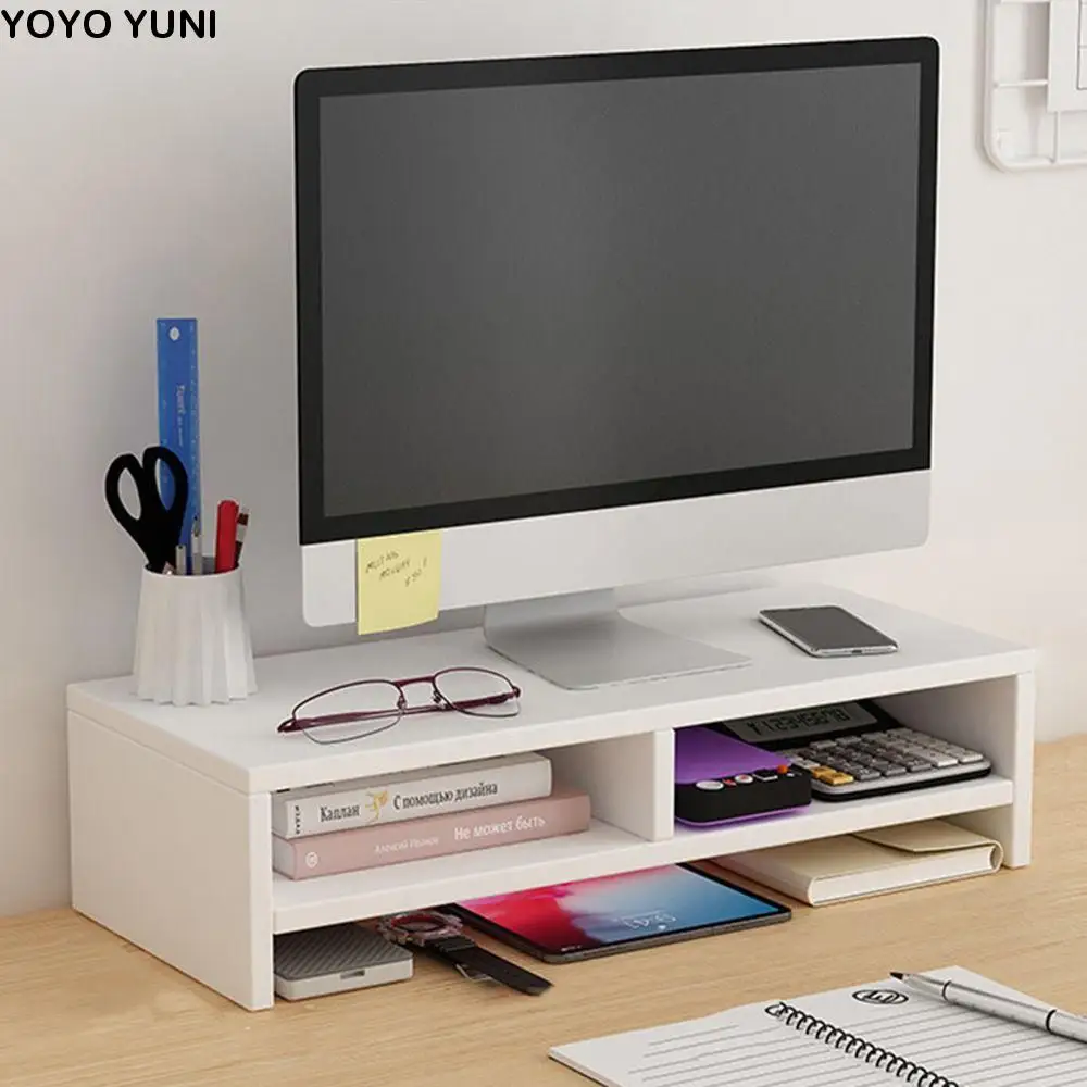 

Стабильная деревянная подставка для настольного компьютера, простая сборка, защита шейного отдела позвоночника, повышенный держатель для компьютера, большая несущая нагрузка