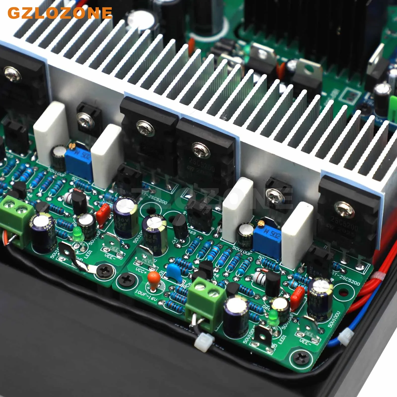 GZLOZONE NAP250 MOD 2SC5200 Stereo Power Amplifier Base On UK NAIM Circuit With SPK Protection 80W+80W