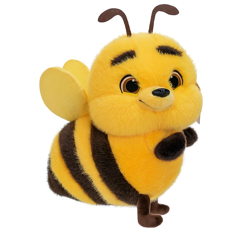 Chubby Smiling Bee Plush, Lucky Soft Bumblebee Plush Toy, Cute Bee Stuffed Animal, The Best Gift for Child and Partners