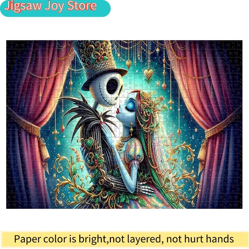 

Набор для творчества: мозаика ручной работы (1000 деталей) — «Монстр-воскресенье» (Джек и Салли), король и королева Хэллоуина, праздничный подарок