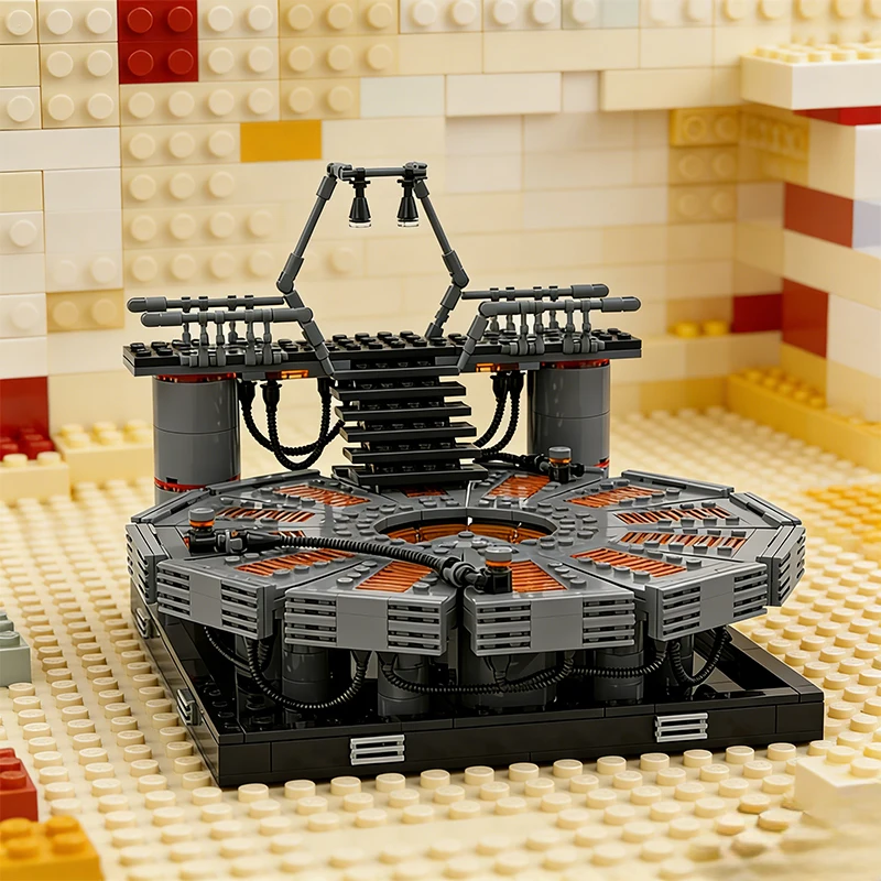 845 PCS Customize Carbon-freezingchamberDiorama MOC Customize Modular Building Block Creative Design DIY Boys Assembly Toy Gift view 2
