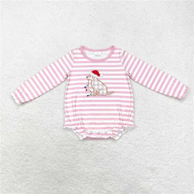 الأخوة الرضع الفتيات الأخضر Smocked السروال القصير شجرة عيد الميلاد تصميم طفل الفتيات رومبير الزي للاحتفالات عطلة