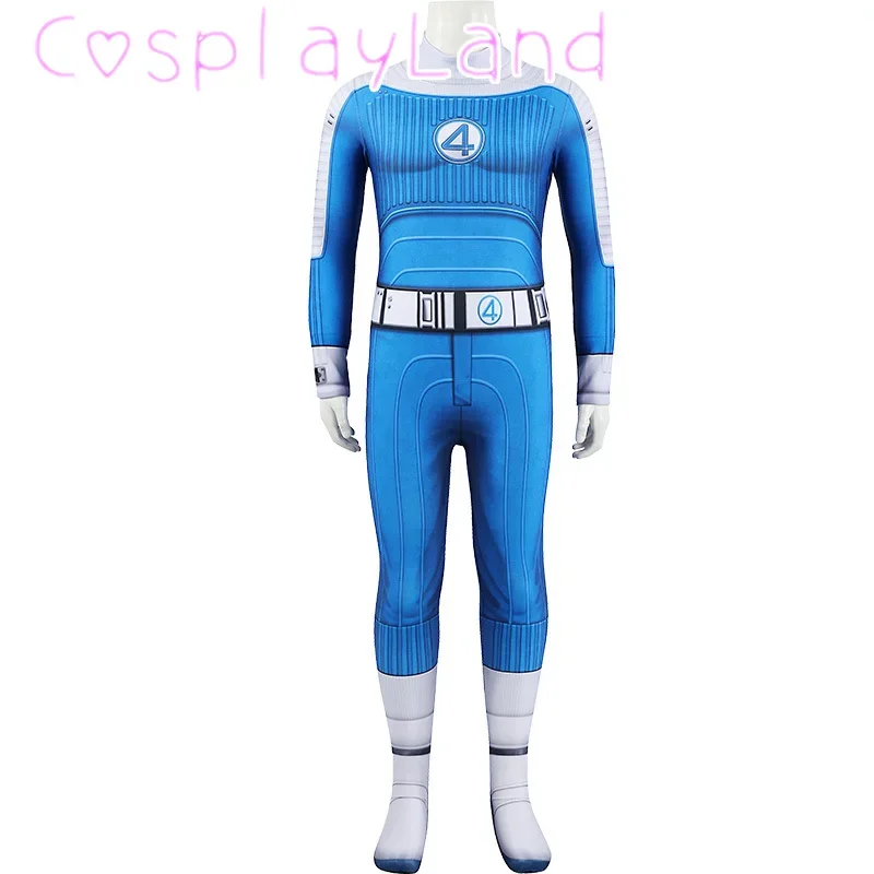 

Fantastic 4 Thing Cosplay Costume Blue Jumpsuit Outfit Carnival Halloween Costume Comic Con Fantastic Superhero Zentai Bodysuit