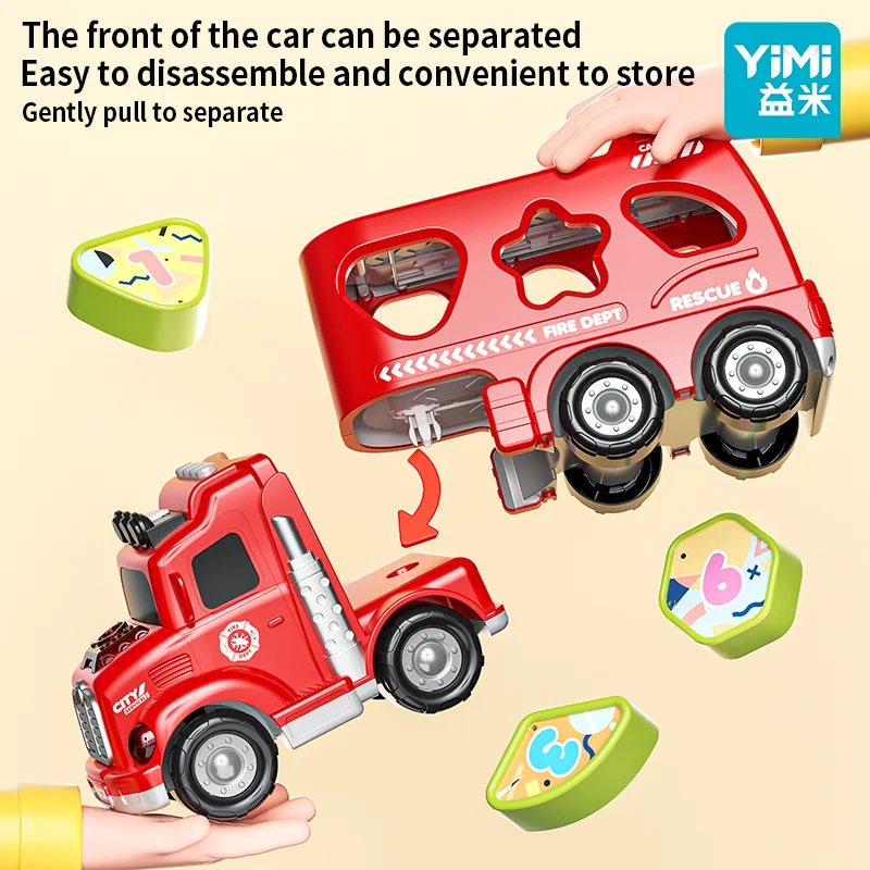 ألعاب شاحنة البناء للأولاد والبنات من سن 3 4 5 6 سنوات، شاحنات نقل الناقل للأطفال، هدية عيد الميلاد للأطفال الصغار