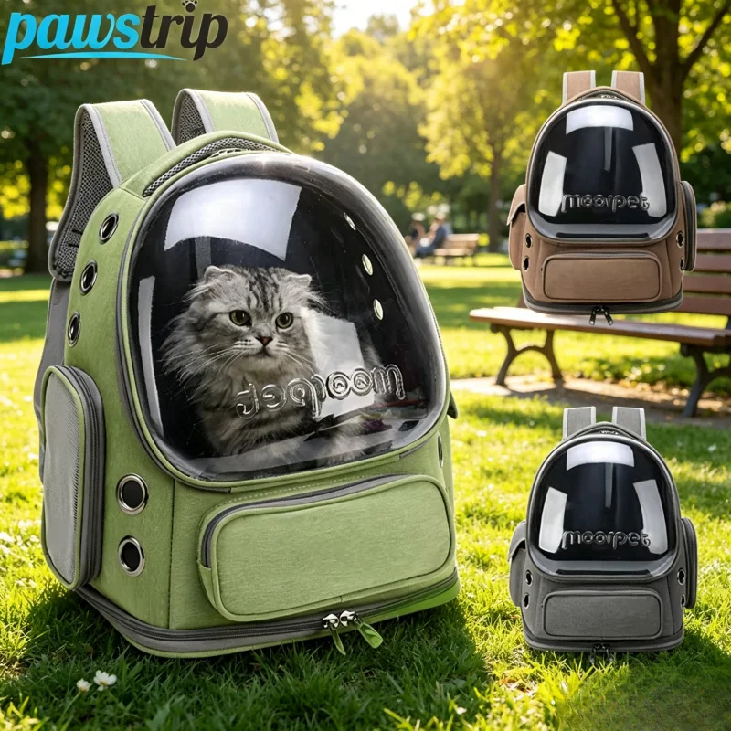 

Transparent Cat Carrier Backpack, Breathable Pet Travel Bag for Cats & Small Dogs, Outdoor Carrying Supplies