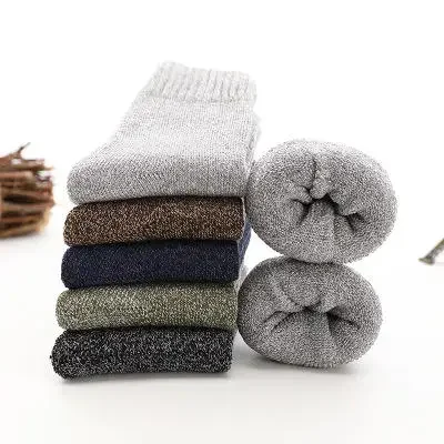 Thicken Wool Socks Men High Quality Towel Keep Warm Winter Socks Cotton Christmas Gift Socks for Man Thermal Against Cold Sock