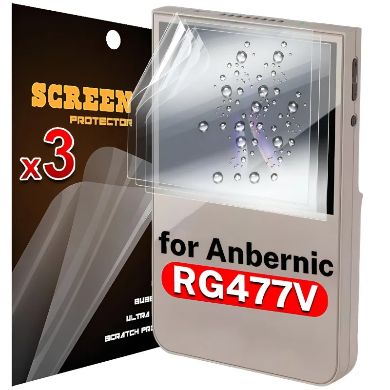 3/2/1PCS HD Clear Scratch Resistant Full Cover Hydrogel Films for Anbernic RG477V Game Console Screen Protector Film Not Glass