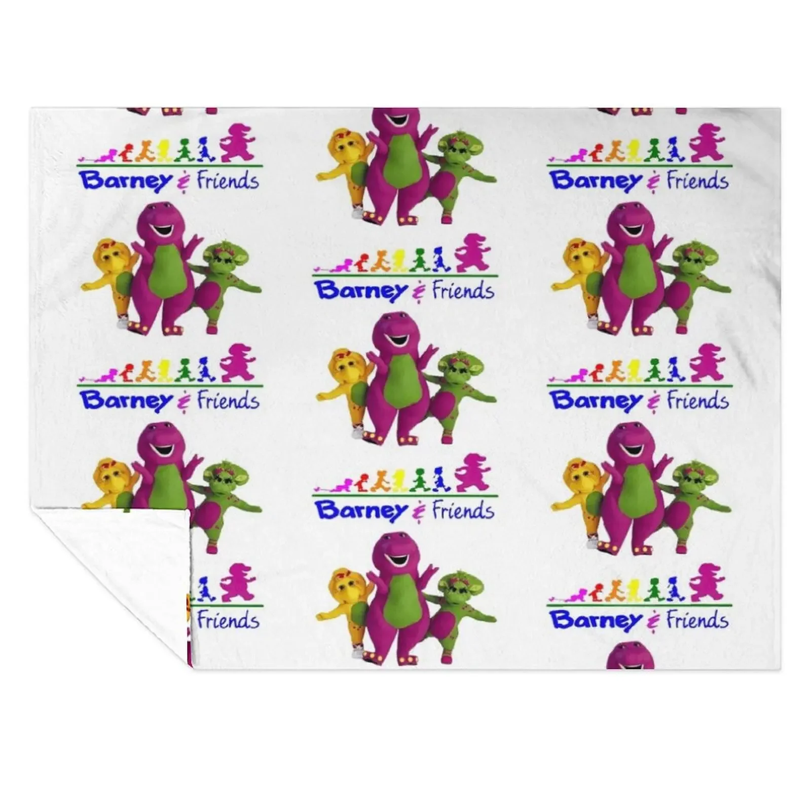 

Barney the dinosaur and friends Throw Blanket Blankets Sofas Of Decoration Bed Hairys Beautifuls Blankets
