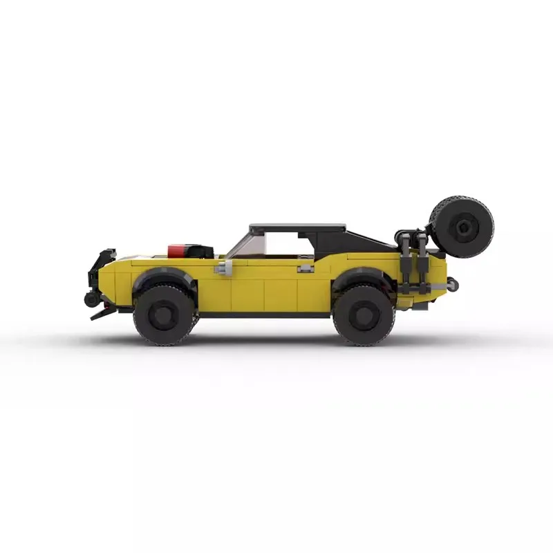 Bricklink Moc Mad Max Camaroed Race Muscle Car Voertuigen Snelheid Kampioenen Racer Sets Bouwstenen Kid Speelgoed Kerstcadeau