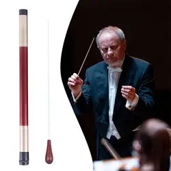 Music Conductor Baton Band Director Stick Rhythm Music Wand Orchestra Concert Conducting With Pear Shaped Handle