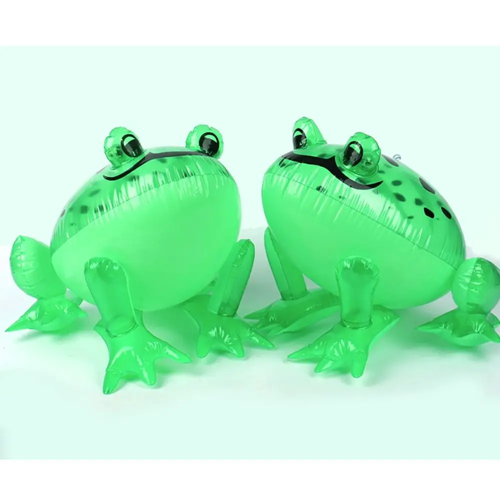 1PC Blow Up Animal Green Frog Balloon With Flashing Light Glowing Frog Cub Balloon Birthday Party Decor Gifts Inflatable Toy