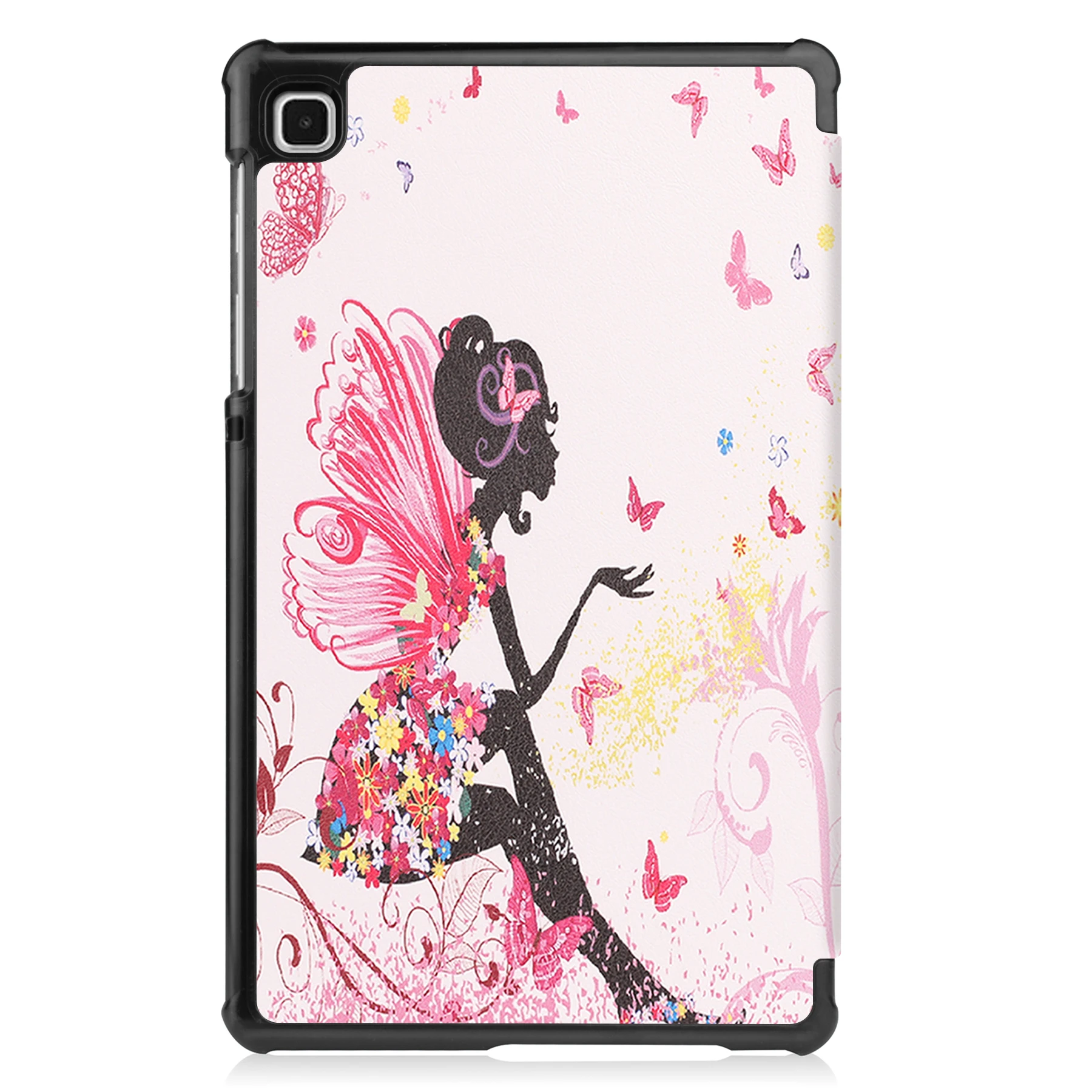 Casing lipat tiga lukis, sarung HP untuk Samsung Galaxy Tab A7 Lite 8.7 2021 SM-T220 T225 A 8.4 2020 T307U 8.0 2019 T290 T295