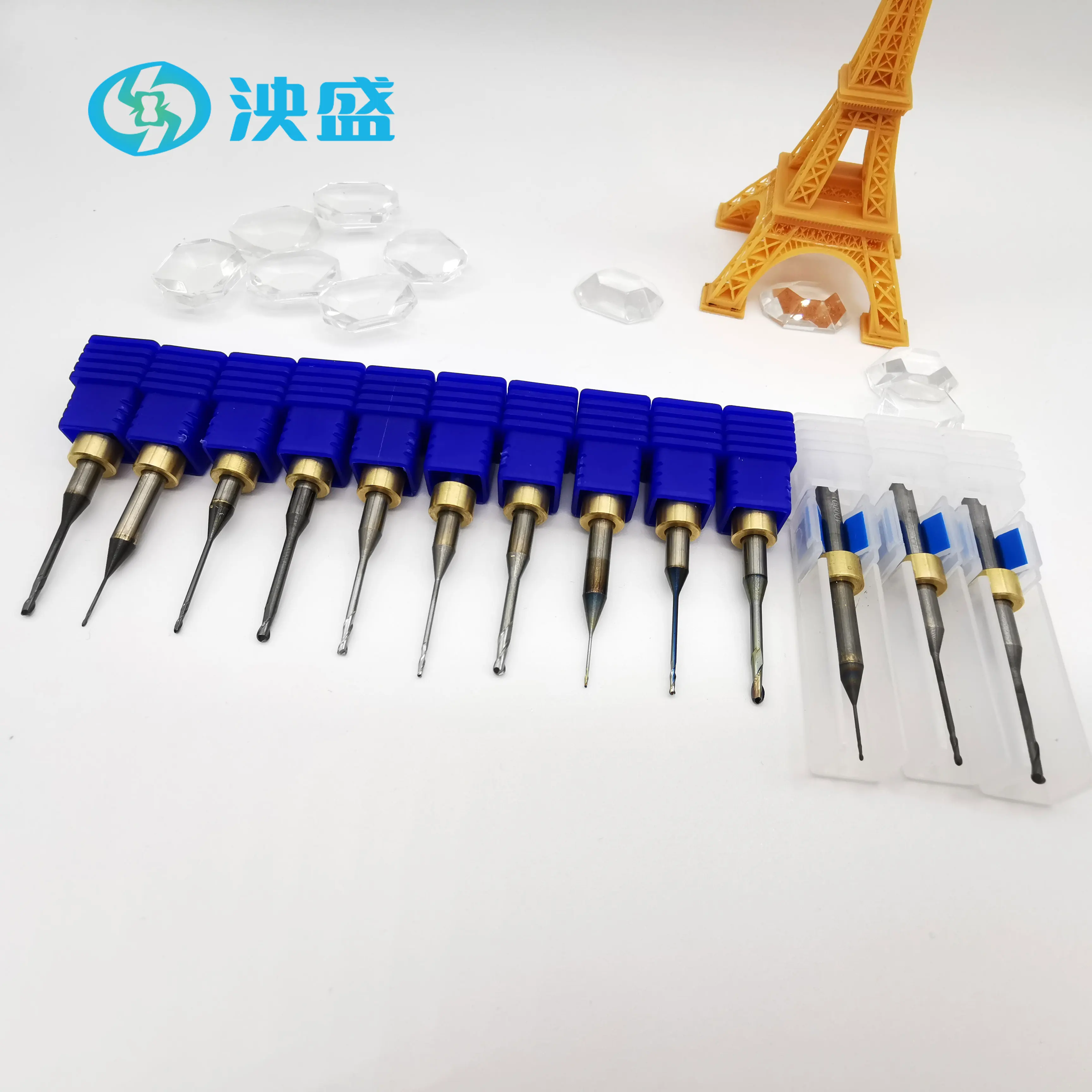 Dental Milling Burs for Ideal Mill/Zotion Zirconia Wax PMMA Burs Tungsten Carbide Made for D4 CVD DC DLC SHC Coating