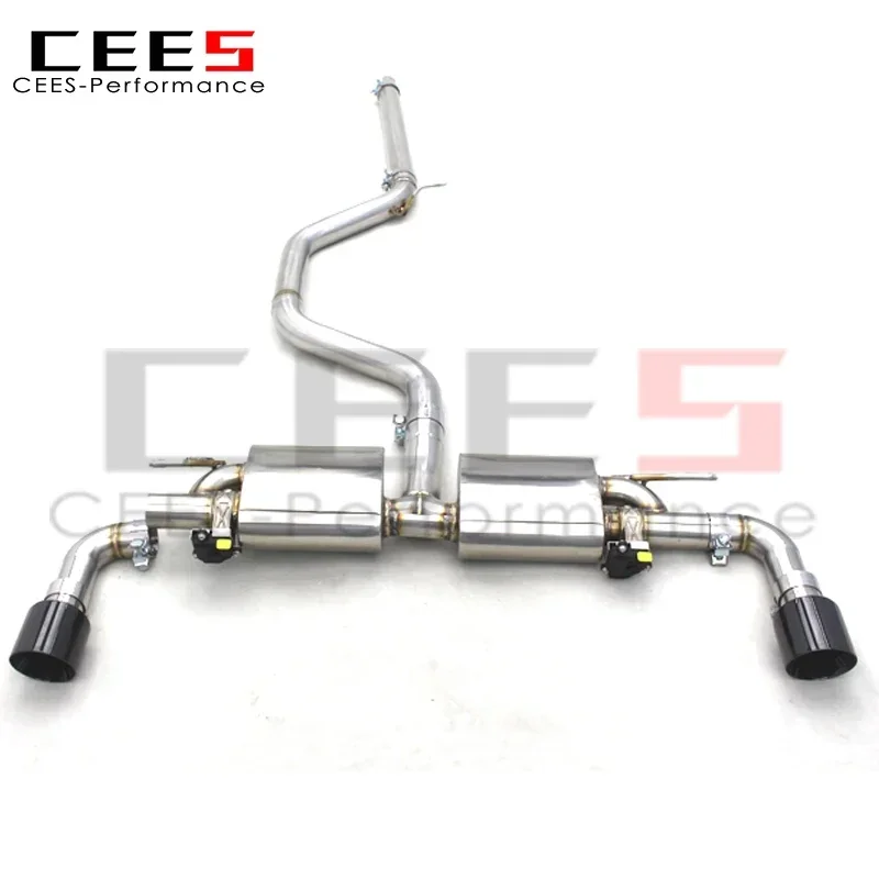 CEES quality Valved Sport Catback Exhaust System For VW GOLF 7/7.5 MK7/MK7.5 GTI 2.0T 2014-2020 Exhaust Pipe Stainless Steel