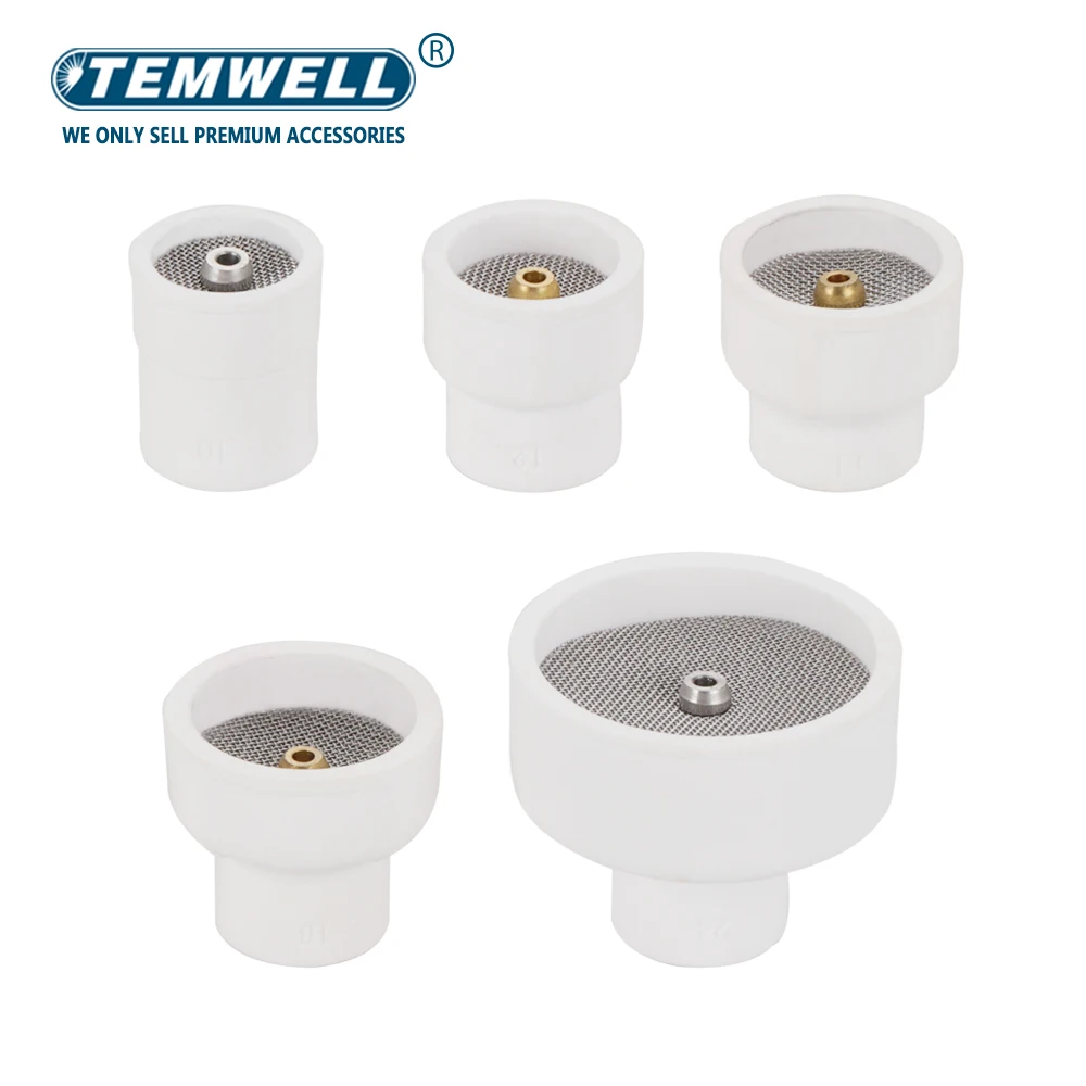 Imagem -05 - Copo Cerâmico da Alumina do Bocal Tig Soldagem Tocha Cerâmica Tig Welding Cup 10 12 14 16 24 Wp9 Wp20 Wp17 Wp18 Wp26