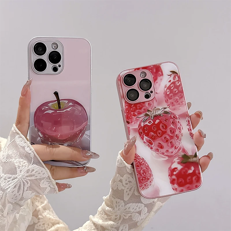 Luxuriöse, einfarbige Border-Multi-Style-stoßfeste Handyhülle für iPhone 16 Pro Max 14 12 13 15 Pro Max, Acryl-Rückseite
