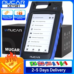 MUCAR KEY581 IMMO Key Programmer Immobilizer Tool Key Creation IMMO Learning Chip Read Write Cloning Frequency Detection