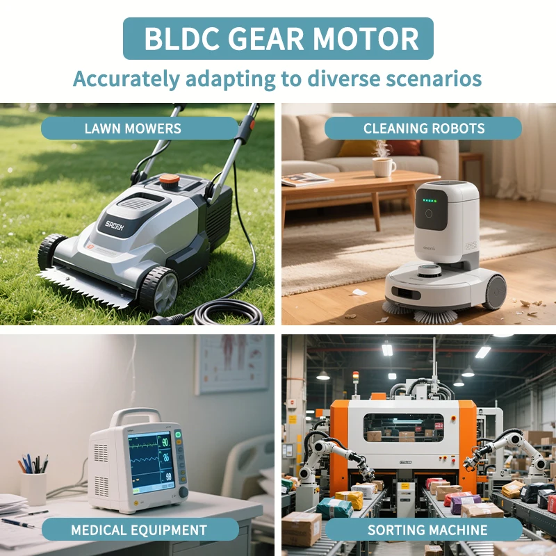 24V 12v Small Engine 36mm 3650 Tt High Power High Speed Rpm Low Noise Speed Control Brushless Gear Motor