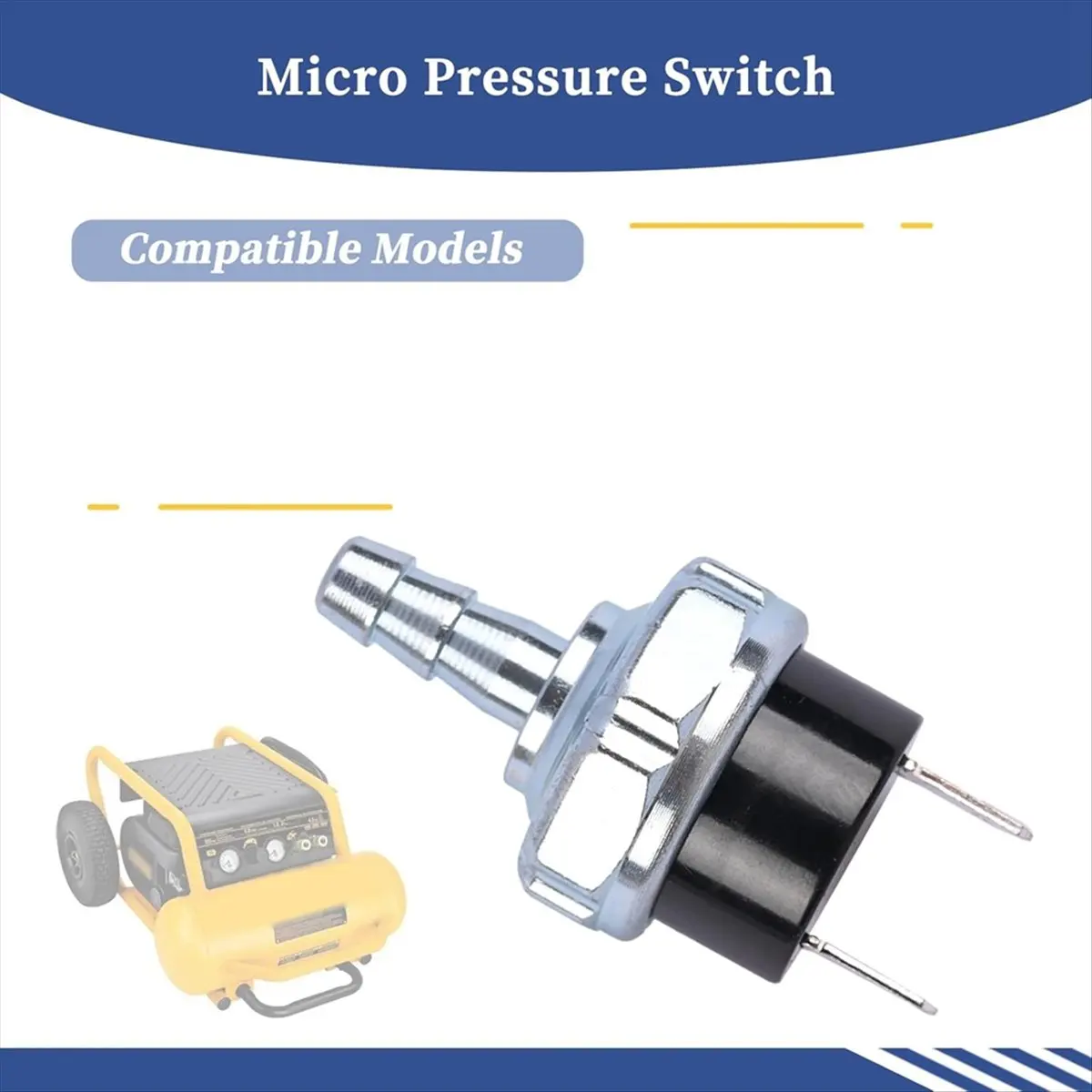Interruptor de Presión Mini para Compresor de Aire ABYA AB-9063290 para D55146 D55167 D55168 D55146-CA D55167-CA D55168-CA 180-225PSI