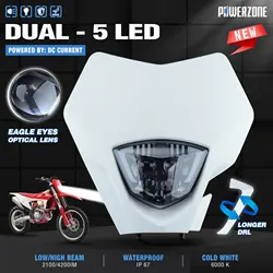 PowerZone Motorcycle LED Headlight Headlamp Head Light Supermoto Fairing For GASGAS EC 2021 2022 2023 Enduro
