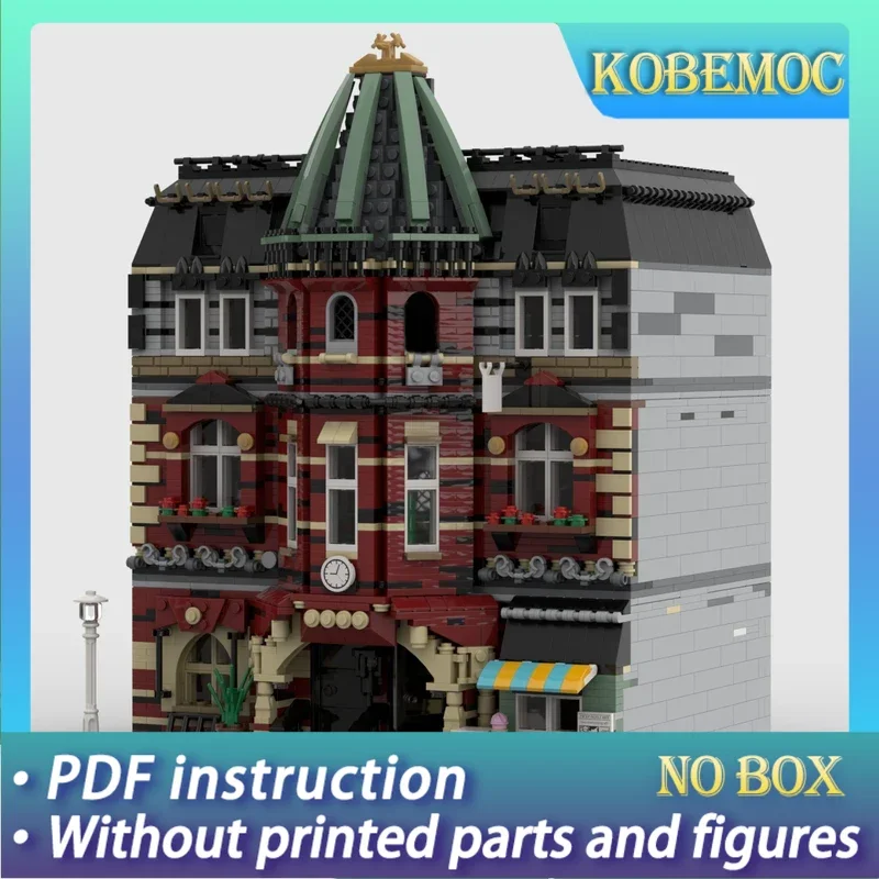 

Moc строительные блоки модульный вид на улицу кирпич школьные технические кирпичи DIY сборка строительные игрушки для детей праздничные подарки