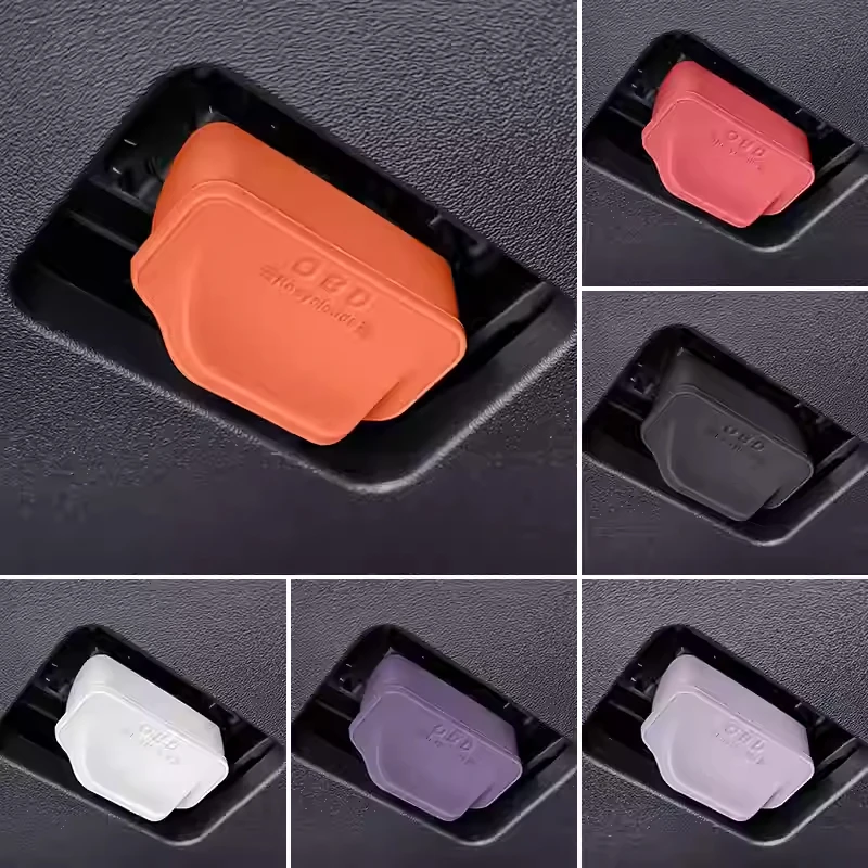 For Mercedes Benz C E GLC S Class W206 W214 X254 W223 OBD Interface Silicone Protective Cover Interior Modification Accessories