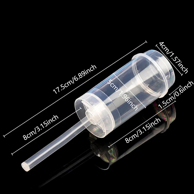 10pcs Push Up Cake Shooter Round Shape Clear Cake Holders Push Pops Plastic Containers with Lids for Ice Cream Baking Molding view 6