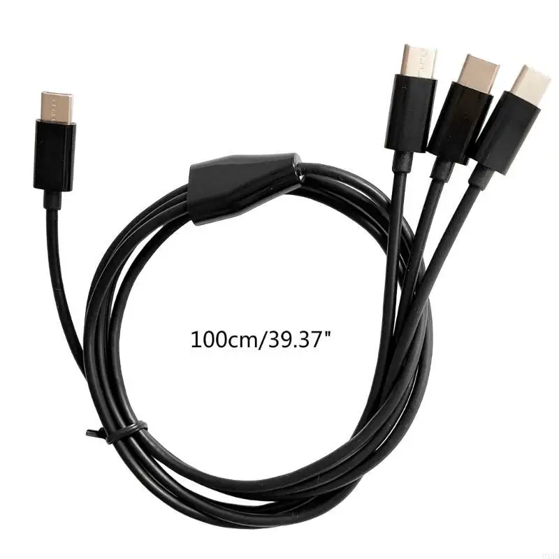 2025 NEW USB C Multi Charging Cable USB C Multi Cable 3 in 1 شحن محول الحبل مع كابل شاحن موصل C من النوع C للهاتف