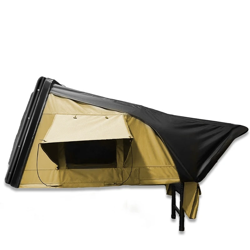 Rollover roof tent waterproof sunscreen hard top automatic large space outdoor camping