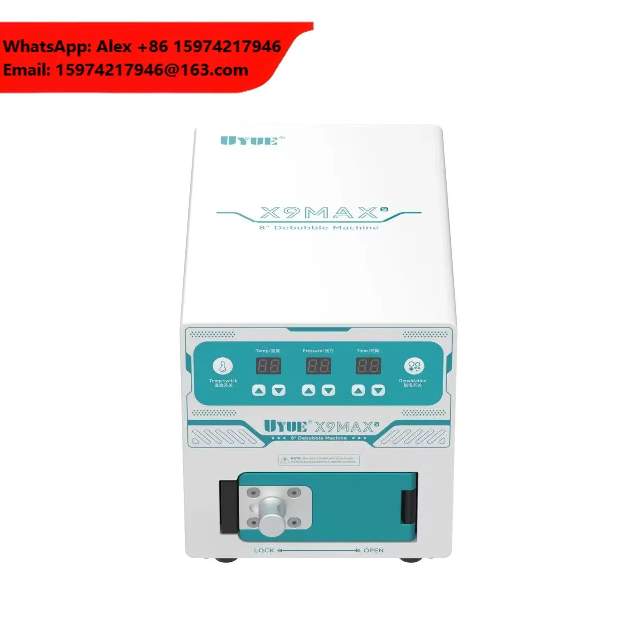 Uyue X9MAX-S 8 Inch Bubble Remover Machine Built-in Air Pump For Mobile Phone Curved And Flat LCD Screen Refurbish Repair
