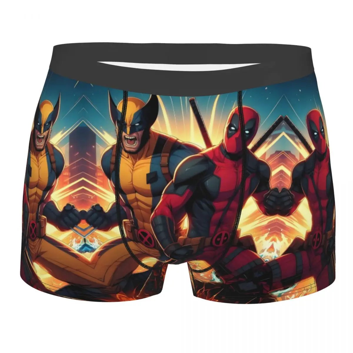 

Custom Deadpool Funny Boxers Shorts Mens Wolverine Briefs Underwear Novelty Underpants