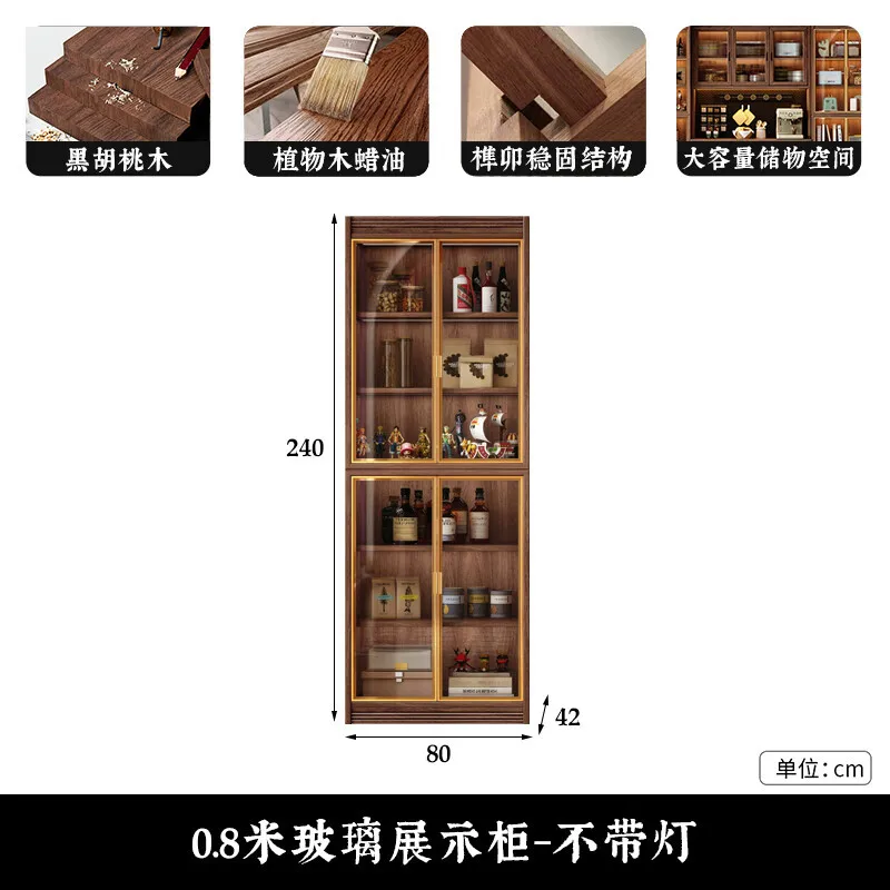 رف جانبي قابل للتخصيص، شاشة عرض متعددة الوظائف، تخزين متكامل ضد خزانة النبيذ في غرفة المعيشة، خزانة الشاي