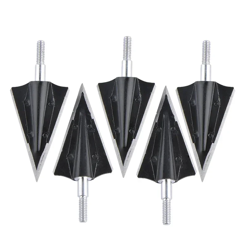 

6/12Pcs Archery Arrowheads 2 Fixed Blade Hunting Broadheads Screw Arrow Points Steel Outdoor Shooting Accessories