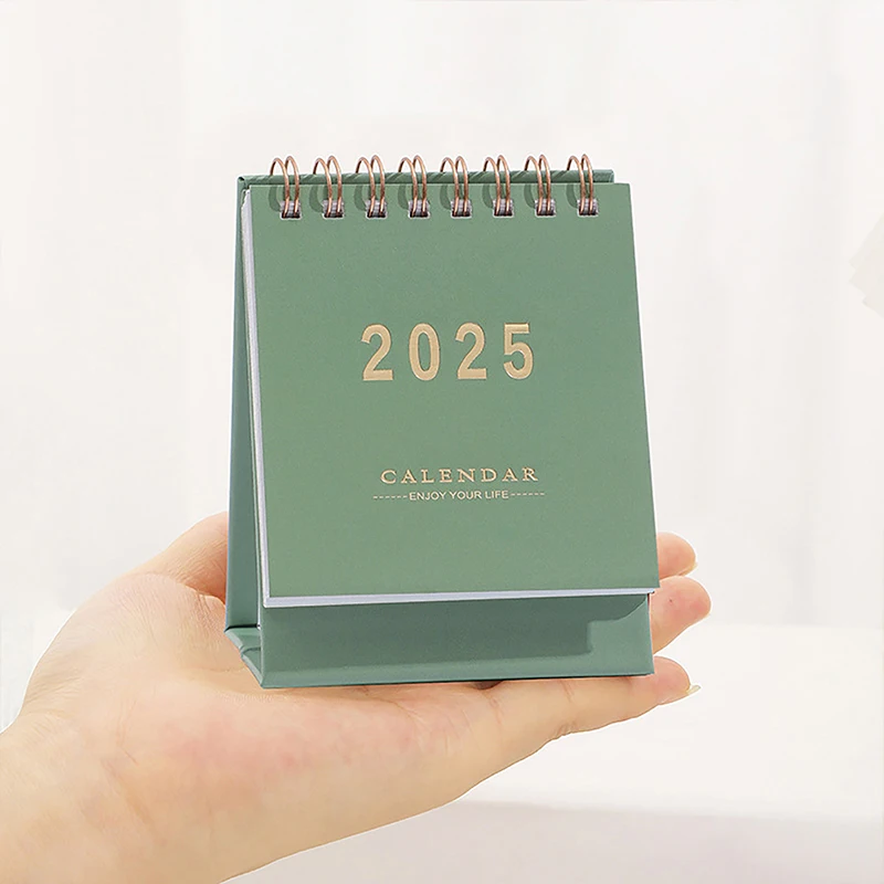 2025 Desk Calendar Annual Planner Standing Flip Calendar With Coil To-Do List Schedule Organizer Home Office School Supplies