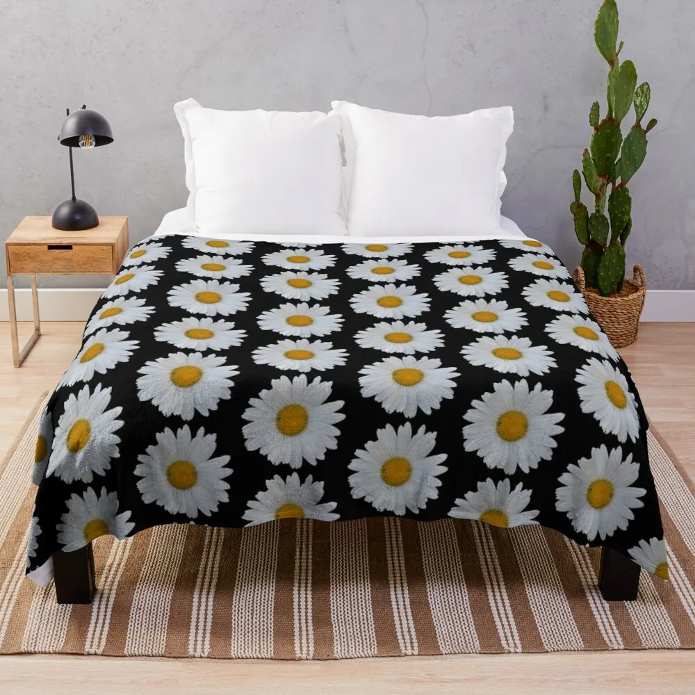 Oxeye Daisy Cutout 1 Throw Blanket Extra Large Throw Baby Blankets